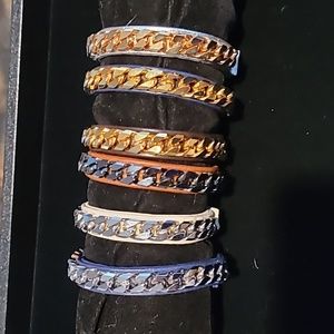 Vita Fede Monaco Single Wrap Multi color Chain, Multi color leather Band New